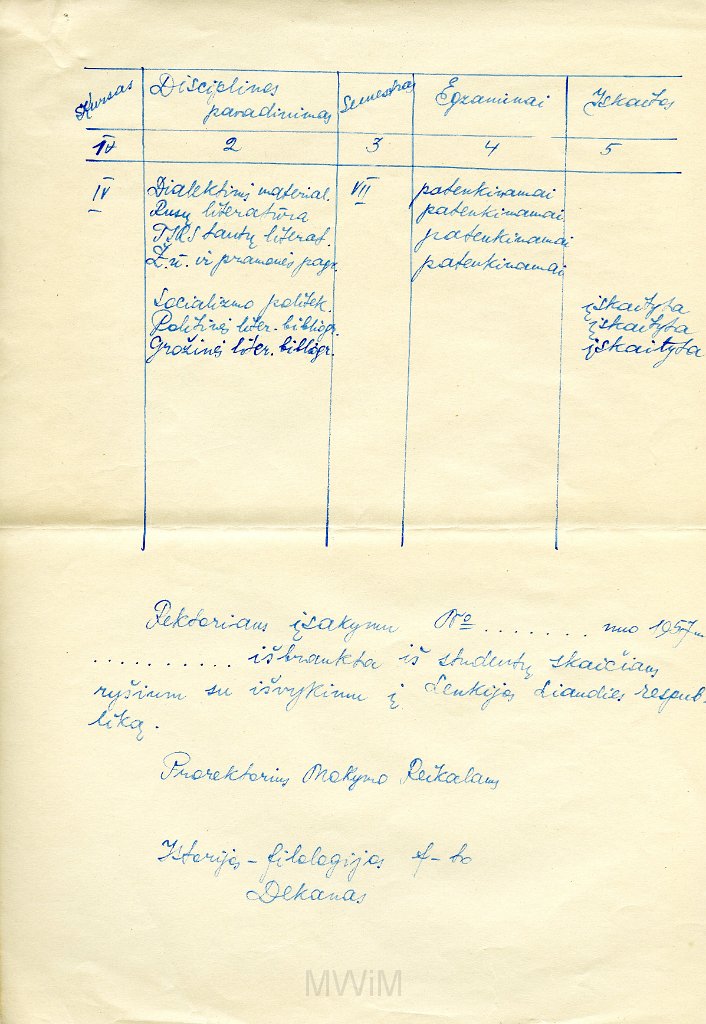 KKE 5903-5.jpg - (rosyjski) Dok. Życiorys Teresy Graszko, Wilno, 1957 r.